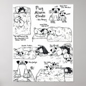 Pug Alarm Clocks Poster (Voorkant)