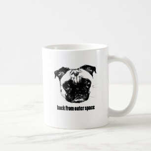 pug alien - terug uit de ruimte koffiemok