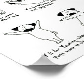 Pug Alphabet A-Z met Rhyme Poster (Hoek)