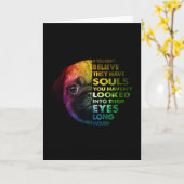 Pug als je niet gelooft dat ze zielen hebben. kaart (Gele Bloem)