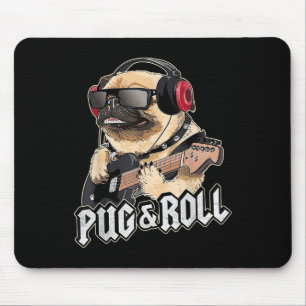 Pug and Roll Leuke Rockstar gitaar Rockin Music Si Muismat