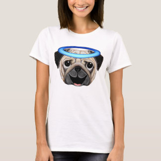 Pug Angel Emoji T-Shirt Angel Pug Emoji