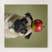 Pug Apple Legpuzzel (Horizontaal)