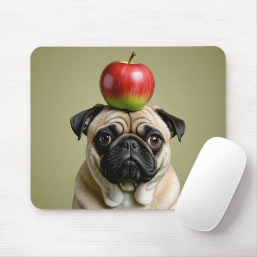 Pug Apple Muismat (Met muis)