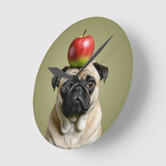 Pug Apple Ronde Klok (Hoek)
