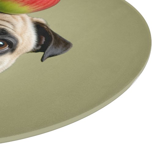 Pug Apple Snijplank (Hoek)
