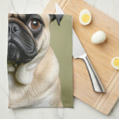 Pug Apple Theedoek (Quarter Fold)