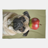 Pug Apple Theedoek (Horizontaal)