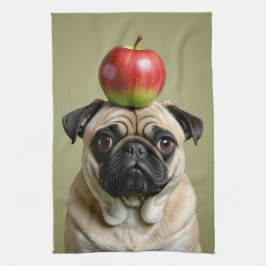 Pug Apple Theedoek