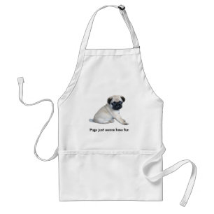 Pug Apron Standaard Schort