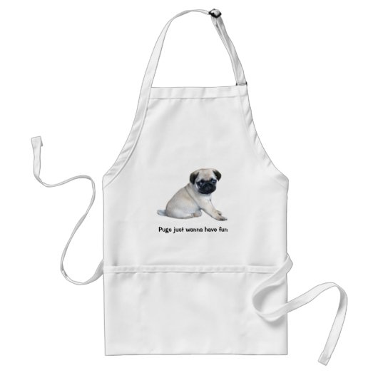 Pug Apron Standaard Schort (Voorkant)