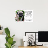 Pug Art Print (Thuiskantoor)