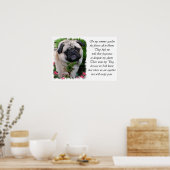 Pug Art Print (Keuken)