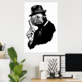 Pug Assassin Poster (Thuiskantoor)