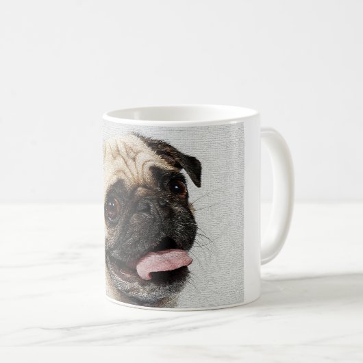 pug-avond koffiemok (Voorkant rechts)