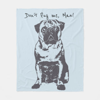 Pug Baby Blanket, Pug Home Gift Fleece Deken