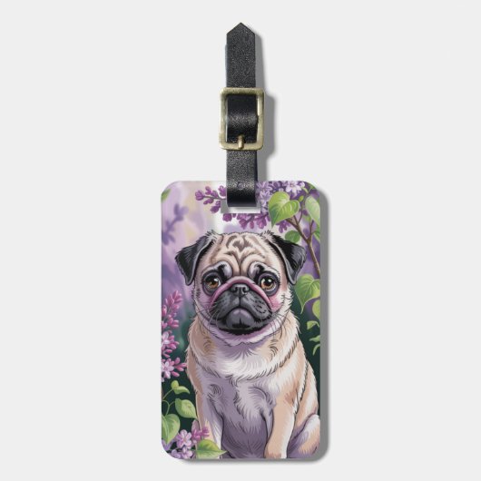 Pug bagage labels (Voorkant verticaal)