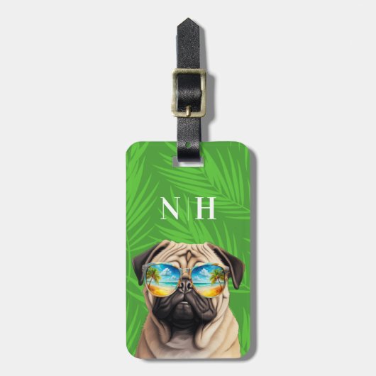 Pug Bagage Labels (Voorkant verticaal)