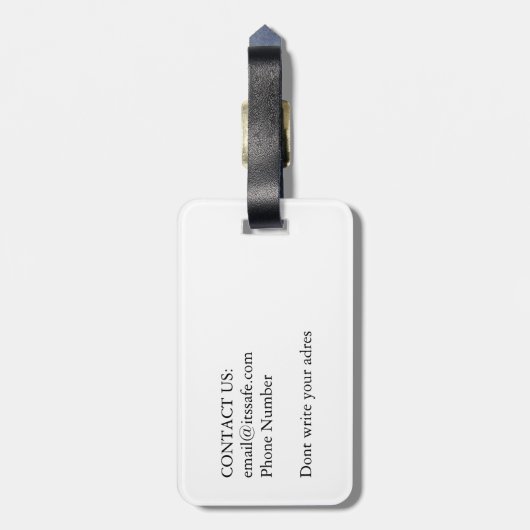 Pug Bagagelabel (Achterkant verticaal)