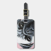 Pug Bagagelabel (Voorkant verticaal)