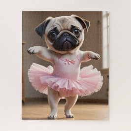 Pug Ballerina Legpuzzel