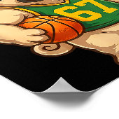 Pug Basketball Dog 67 Gen Alpha Slang Srts Men Boy Poster (Hoek)