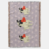 Pug be my Valentine Deken (Voorkant Verticaal)