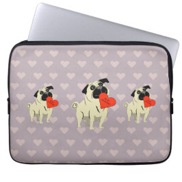 Pug be my Valentine Laptop Sleeve