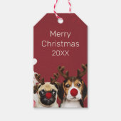 Pug & Beagle Gift Labels Cadeaulabel (Voorkant)