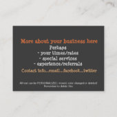 PUG-bedrijfskaartsjabloon_kweker,dierenarts Visitekaartje (Achterkant)