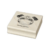 PUG BESCHERM JEZELF COVID19 WAARSCHUWING RUBBER ST RUBBERSTEMPEL (Stempel)