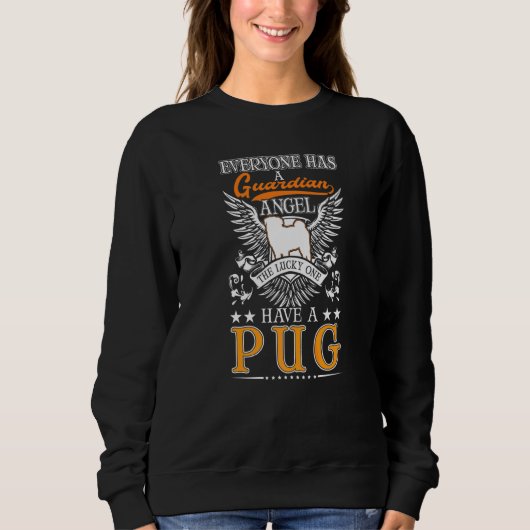 Pug Beschermengel Trui (Voorkant)