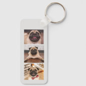 Pug... Beste mam, aangepaste dubbelzijdige Sleutel Sleutelhanger (Achterkant)