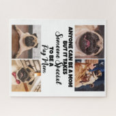Pug... Beste mama Moederdag op maat Jigzaag Puzz Legpuzzel (Horizontaal)
