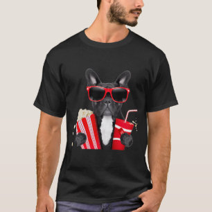 Pug Bioscoop Mais hond T-shirt