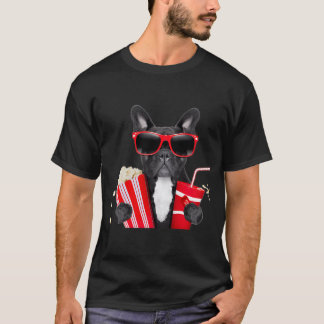 Pug Bioscoop Mais hond T-shirt