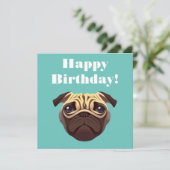 Pug Birthday (Staand voorkant)