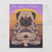 Pug Birthday Briefkaart (Voorkant)