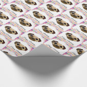 Pug Birthday Cadeaupapier (Hoek)