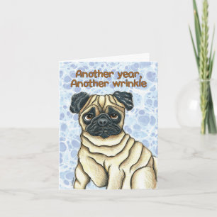 Pug Birthday Kaart