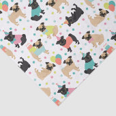 Pug Birthday Tissuepapier (Detail)