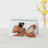 Pug Blauw Kaart (Gele Bloem)