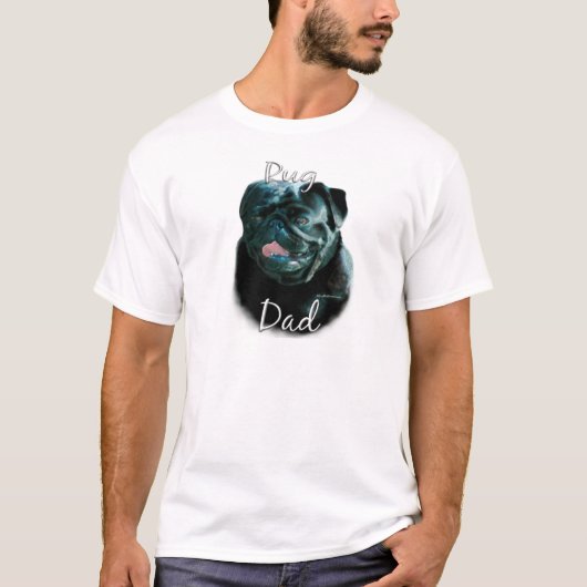 Pug (blk) Pap 2 T-shirt (Voorkant)