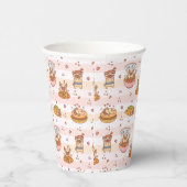 Pug Bon Appetit Hamburger Taco eten Papieren Bekers (Rechts)