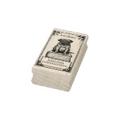 Pug Bookplate Rubberstempel (Stempel)