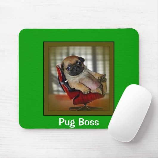 Pug Boss Muismat (Met muis)
