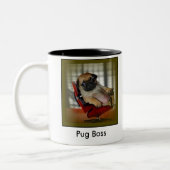 Pug Boss Tweekleurige Koffiemok (Links)