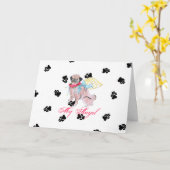 Pug Bot Mot Kaart (Gele Bloem)