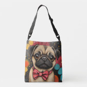 Pug Bow-Tied Heartbreak Crossbody Tas (Achterkant)
