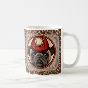 Pug brandweerman mok